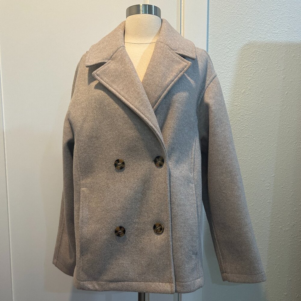 Avec Les Filles Anthropologie Peacoat Style Jacket Coat Size L